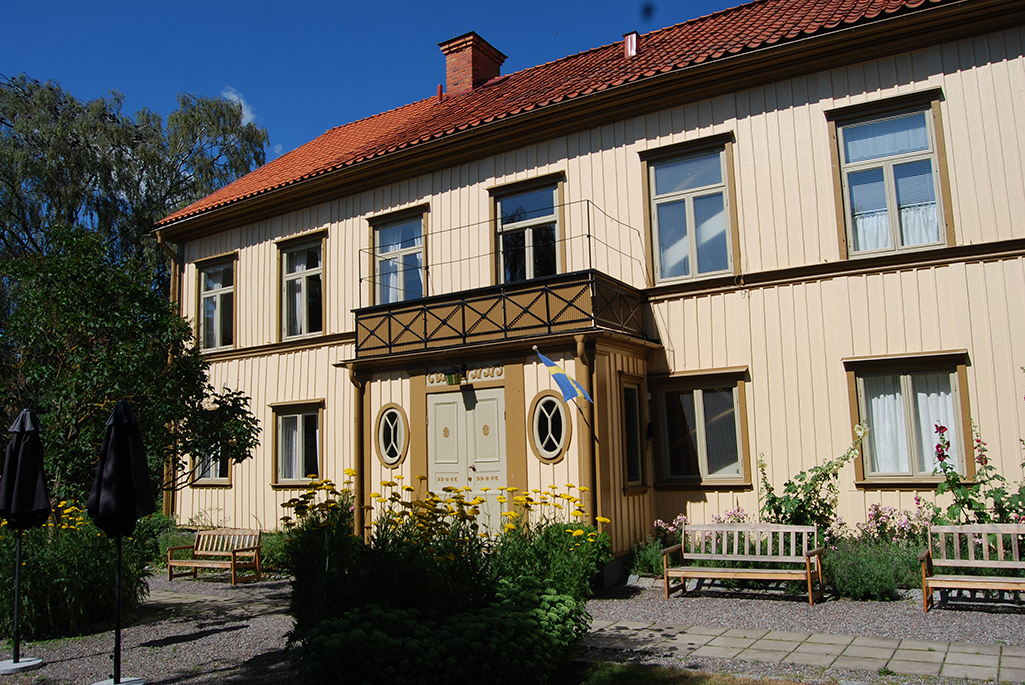 Foto på Westerlundska gårdens fasad. 